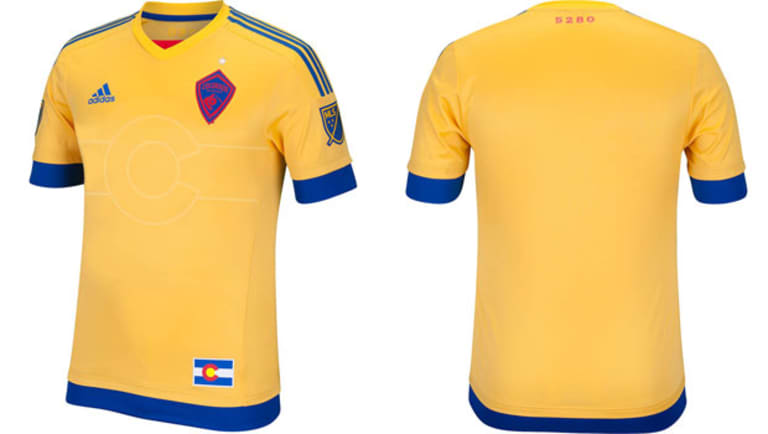 Jersey Week 2015: The Colorado Rapids maintain state flag theme with new gold away kits -