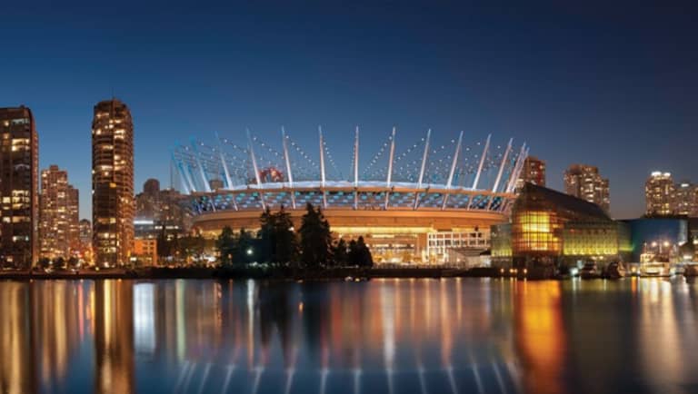 The Vancouver Whitecaps' BC Place
