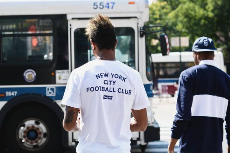Here's a preview of the ONLY NY x NYCFC collection, out on Friday - https://league-mp7static.mlsdigital.net/images/DSC_2495.jpg?null