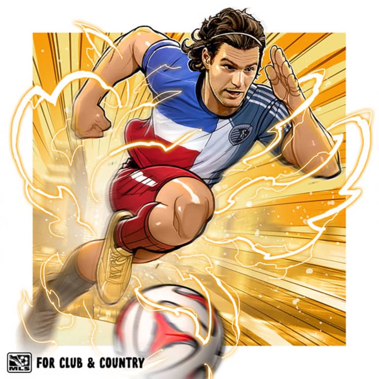 Check out this Graham Zusi illustration & Vine, part of #MLSSuperHeroes project | SIDELINE -