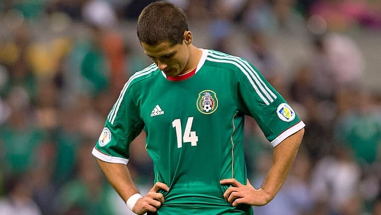 Central Winger: Proof that qualifying for the World Cup out of CONCACAF is tougher than Europe - //league-mp7static.mlsdigital.net/mp6/imagecache/620x350/image_nodes/2013/06/dejected-Chicharito.jpg