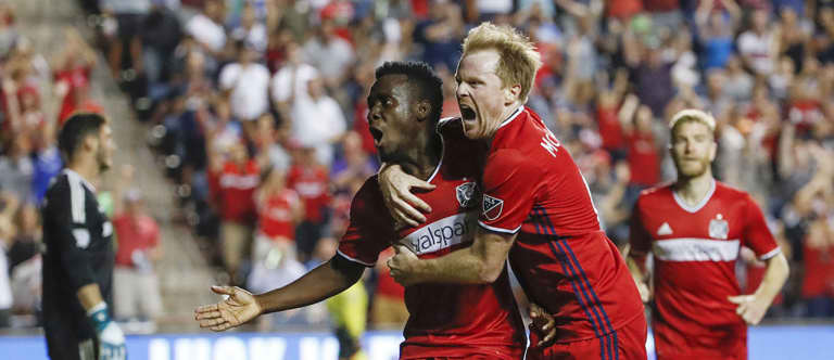 Years of hardship fueling David Accam's rise to the top in Chicago - https://league-mp7static.mlsdigital.net/images/Fire%20Celebrate%20082317.jpg?dDYphnieoS6_zh3yDgi.uvWUTmMMjLZA