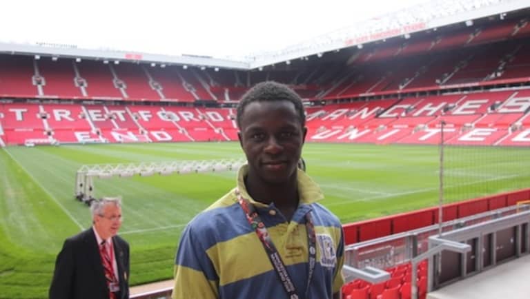 Commentary: Motherly love guides Vancouver Whitecaps' Kekuta Manneh far from homeland - Manneh visits Old Trafford. Courtesy: LaRhonda Niccum