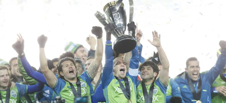 A salute to the 2016 champions: Seattle Sounders, FC Dallas and Toronto FC - https://league-mp7static.mlsdigital.net/images/Trophies_Seattle.jpg