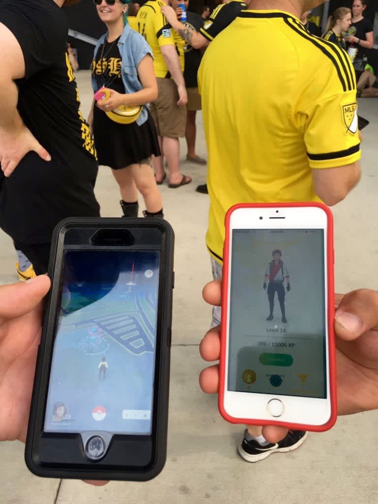 Columbus Crew SC: First pro soccer team to drop Pokemon: Go lures? - https://league-mp7static.mlsdigital.net/images/columbuspokemonphones.jpg?null