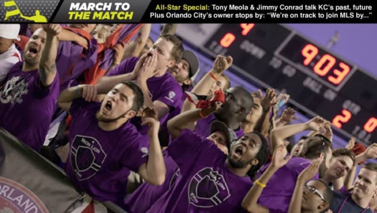 March to the Match Podcast: Orlando City owner says "we believe we're on track to join MLS by 2015" -