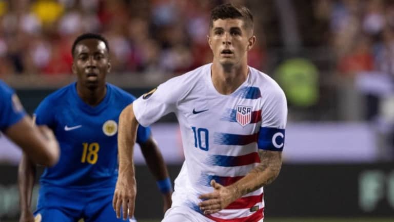 MLS USMNT vs. Exports USMNT: Which team would win? | Greg Seltzer - https://league-mp7static.mlsdigital.net/styles/image_default/s3/images/pulisic-curacao.jpg