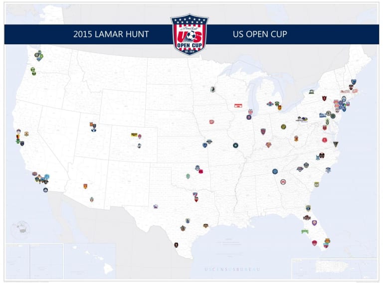 Fan-generated map of 2015 US Open Cup participants shows game's growing reach | SIDELINE -