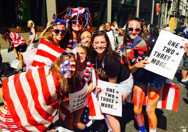 At USWNT parade, a diverse, euphoric crowd shows hope for women's soccer, sport as a whole -