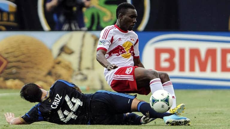 New York Red Bulls say red card to Lloyd Sam killed any chances of a comeback in Philadelphia -