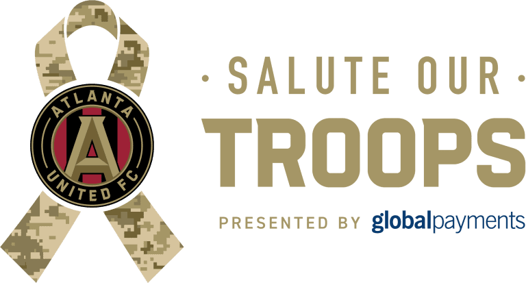 Atlanta United Salute Our Troops 2022 Logo
