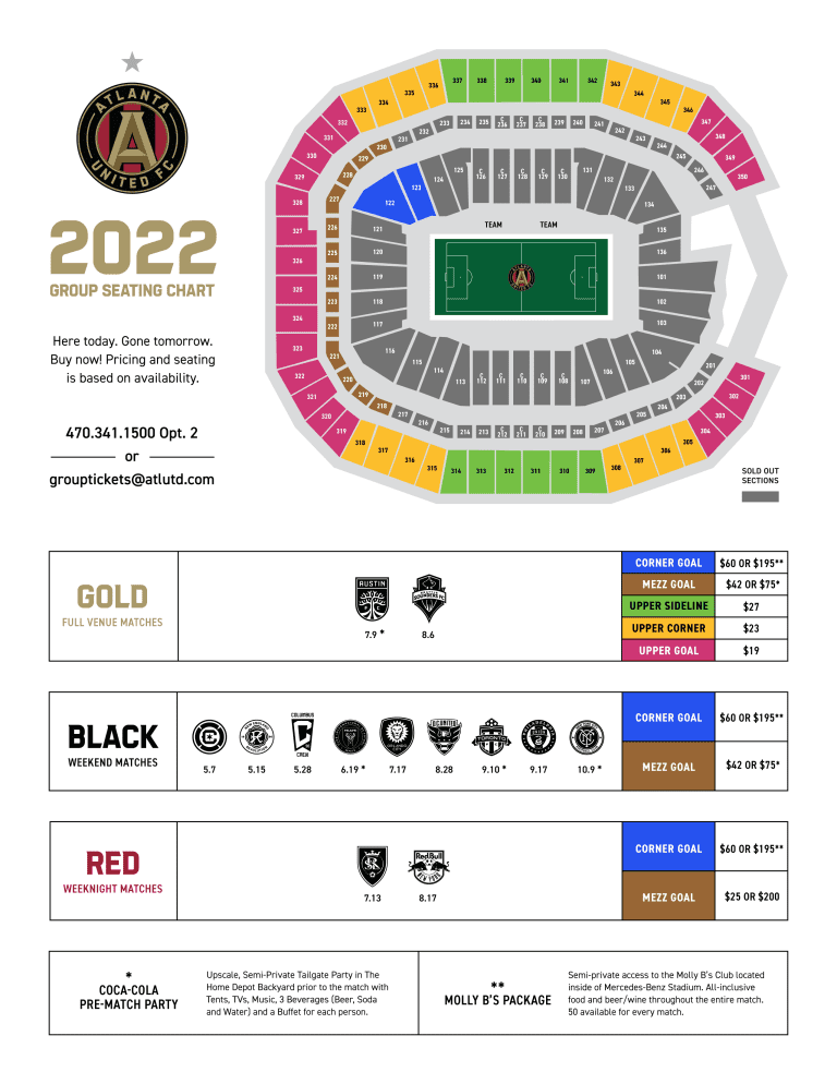 Group Ticket Pricing Map Update May 4 2022