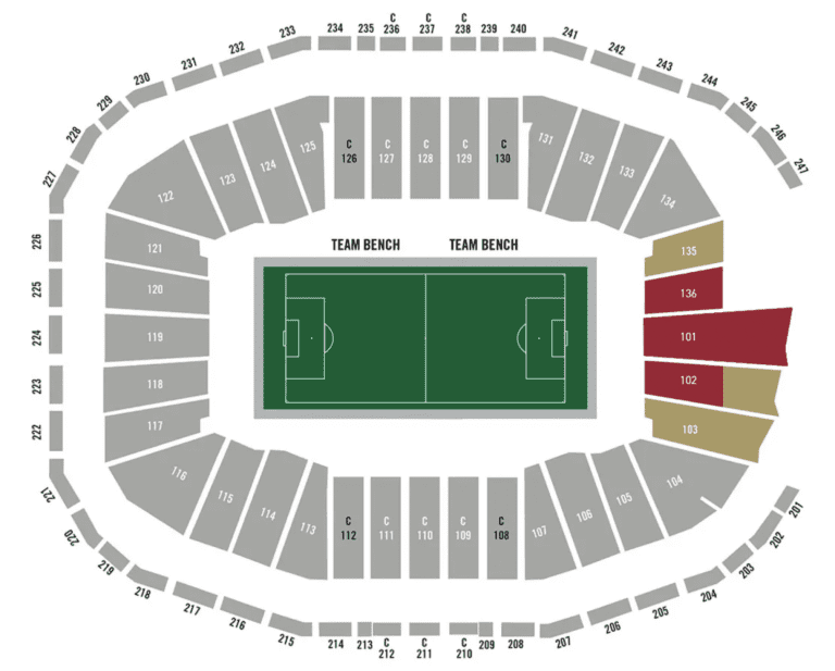 Atlanta United Supporter Section Stadium Map