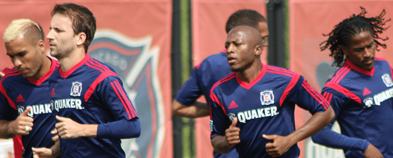 Sanna Nyassi arrives at Toyota Park, hopes to be ready for Open Cup semifinal in Seattle - Sanna Nyassi trains for the first time with the Chicago Fire Wednesday at Toyota Park