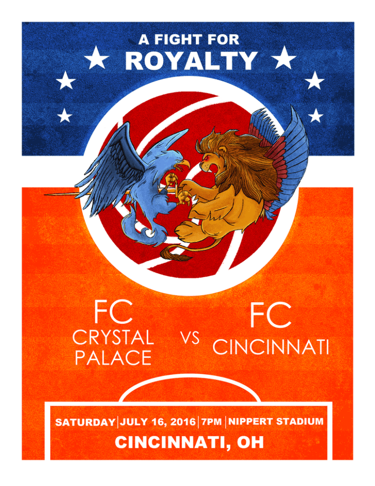 Match Poster #11: 7/16 VS Crystal Palace FC -