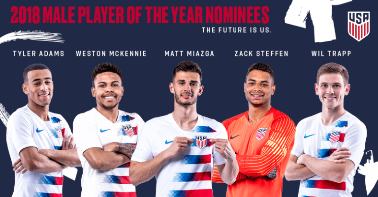 U.S. Soccer | Steffen, Trapp nominated for 2018 U.S. Soccer Male Player of the Year award -
