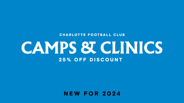 25% off Charlotte FC Camps and Clinics