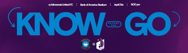 Know Before You Go, CLTFC vs FC Cincinnati, Bank of America Stadium, March 30th at 7:30 pm