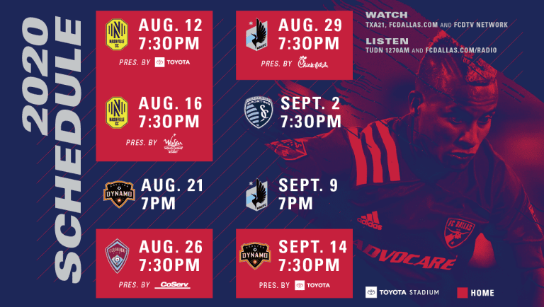 FC Dallas Resumes MLS Play Starting with Two Home Matches vs Nashville SC - https://dallas-mp7static.mlsdigital.net/images/Schedule-graphic-MLS-season-resumes.png?gnxdsAguAySRqXDb7g8YgHE48L7Uzpps