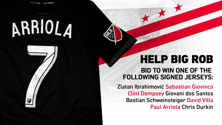 Help Big Rob fund cancer treatment, bid on signed MLS stars' jerseys by June 28  -