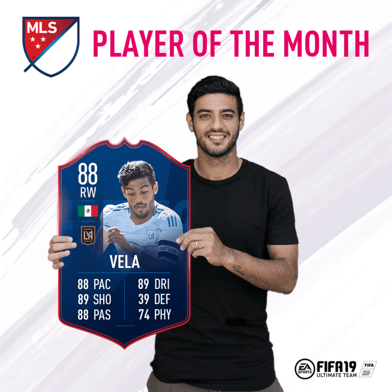 LAFC Forward Carlos Vela Voted March MLS Player Of The Month Presented By EA SPORTS 4/9/19 -