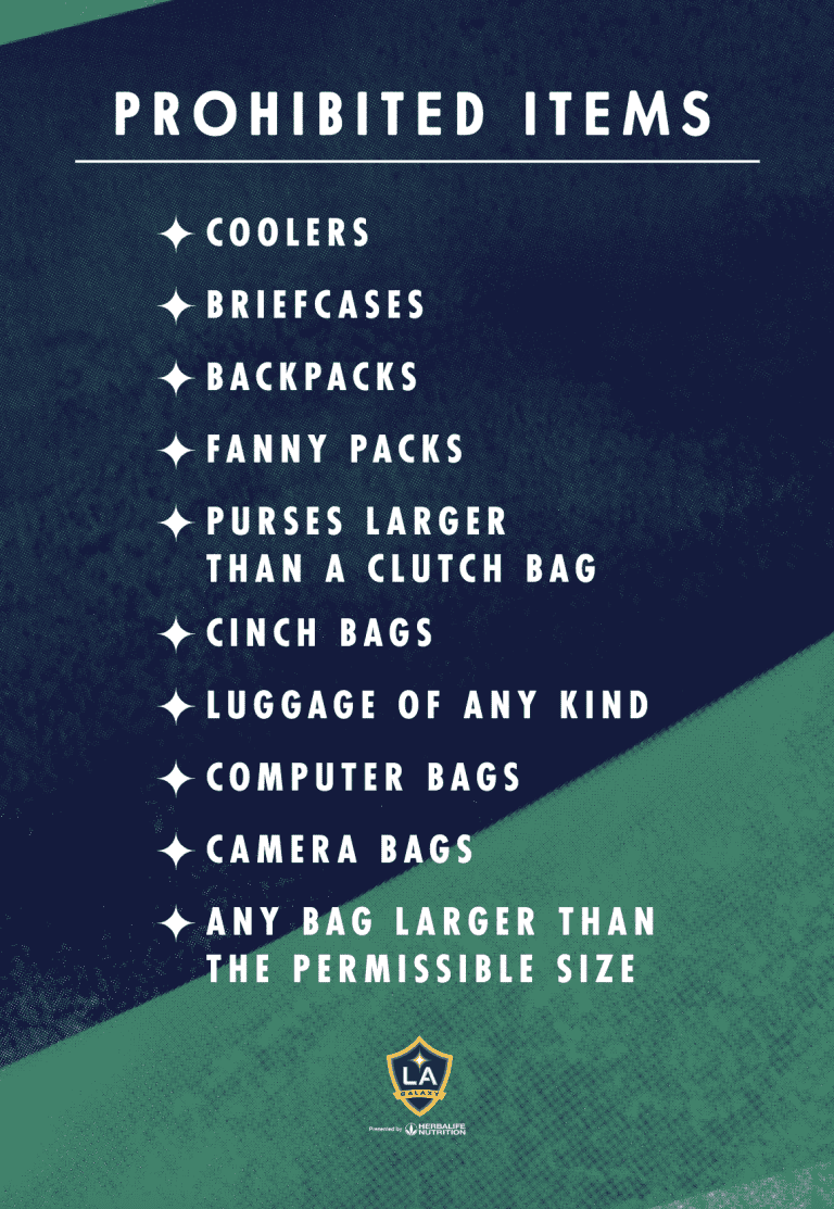 Bag Policy -