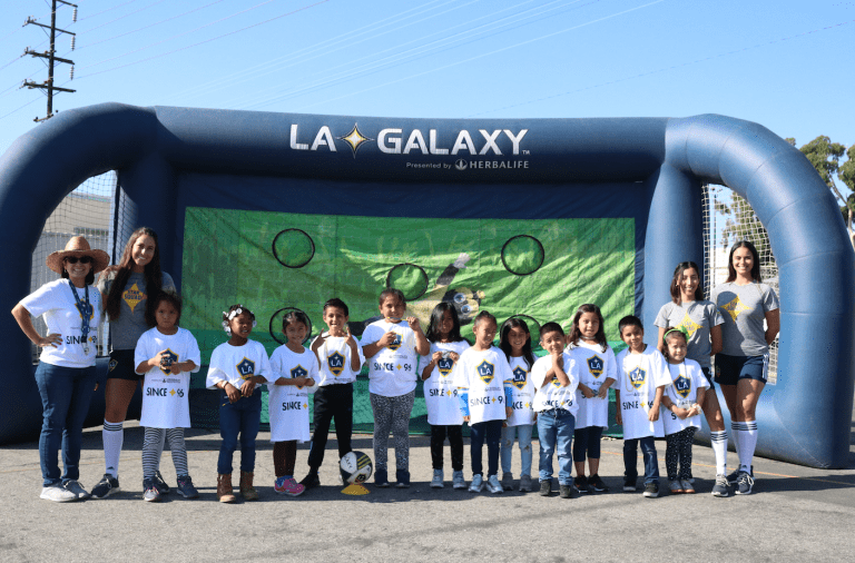 LA Galaxy Champion Project Soccer Clinic at Dolores Street Elementary School -