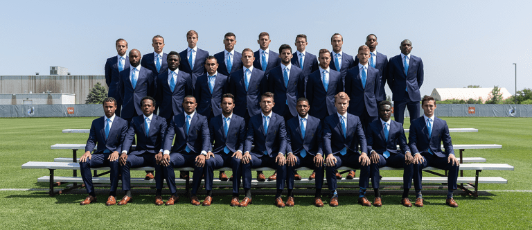 Weekly Recap: Double-Road-Game Week Edition - MNUFC players posed in suits
