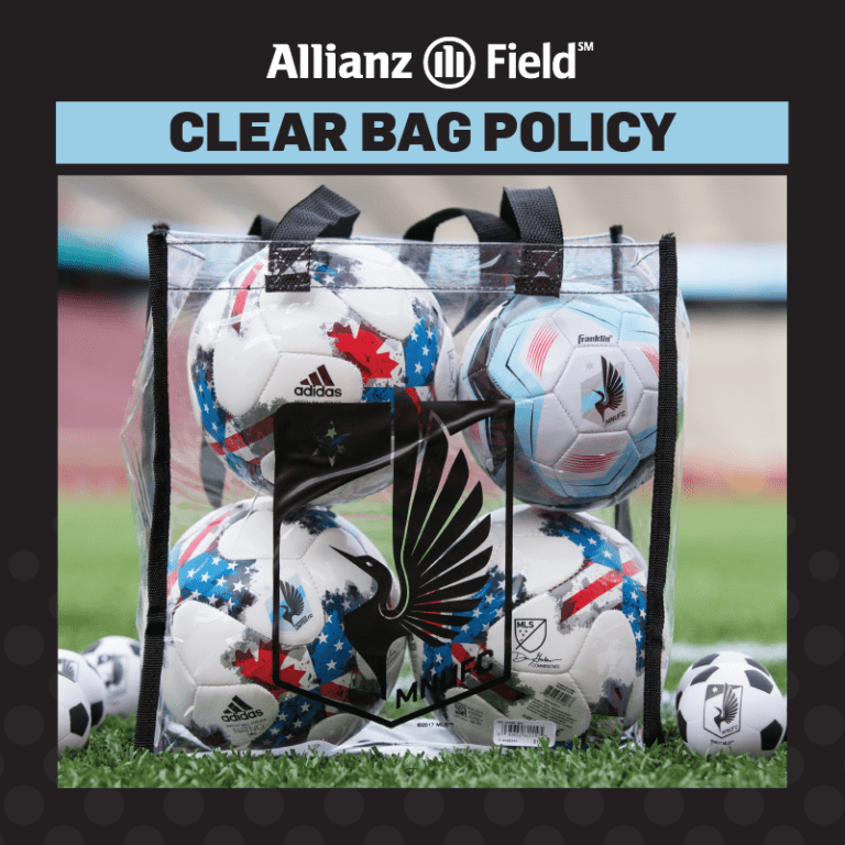 Game Guide: MNUFC vs. NYCFC - CLEAR BAG