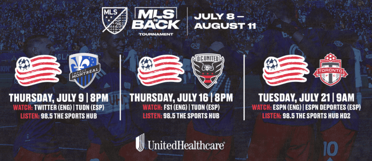MATCHDAY GUIDE | New England Revolution vs. Montreal Impact | July 9, 2020 -