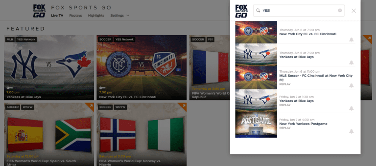 How to Watch NYCFC vs FC Cincinnati on Fox Sports Go -