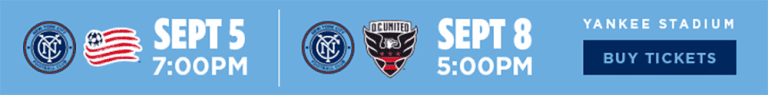 The Last Stand: NYCFC's Final Four Home Games... -