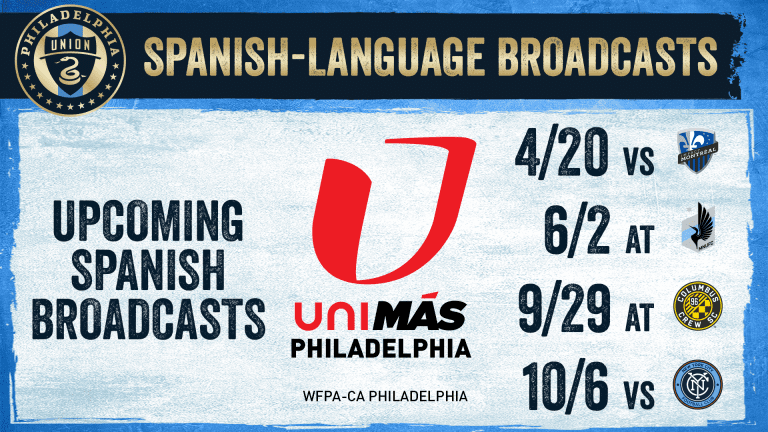 Philadelphia Union, UniMás Partner To Offer Club’s First-Ever Spanish-Language Broadcast Partnership -