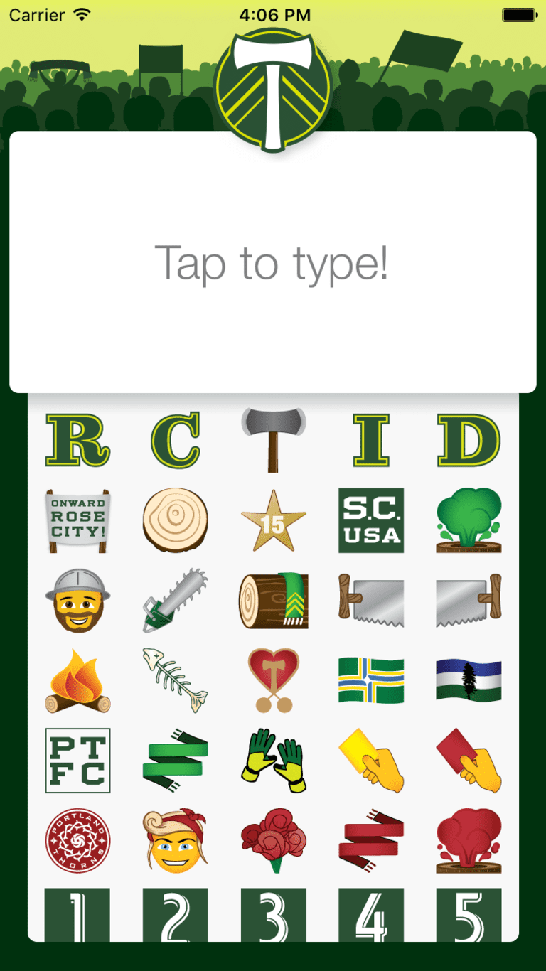 Portland Timbers unveil first official MLS club-themed emoji application: "Two-Stick: Timbers Messenger" -
