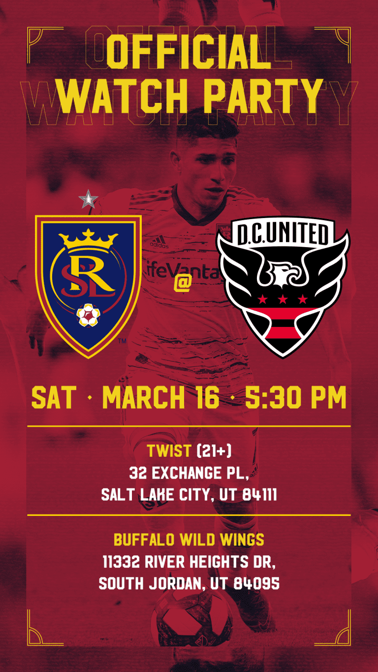 RSL Watch Party: March 16, 2019 -