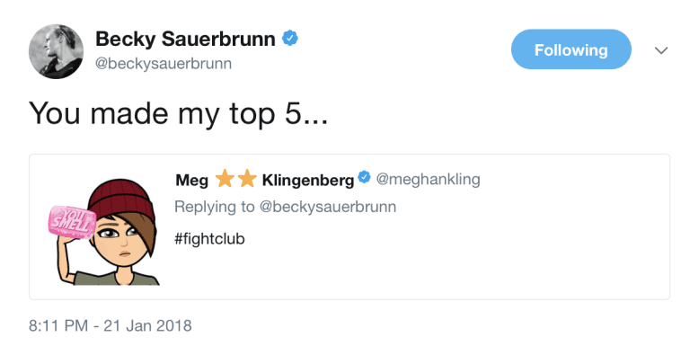 Becky Sauerbrunn Twitter Recap -