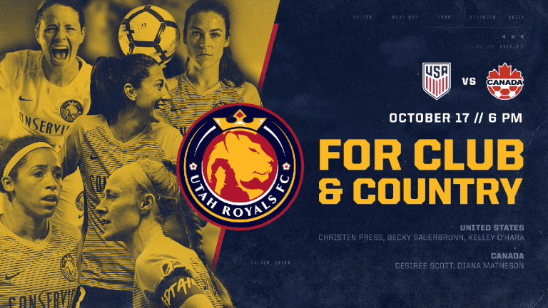 Utah Royals FC Teammates Square off for U.S. and Canada in CONCACAF Championship -
