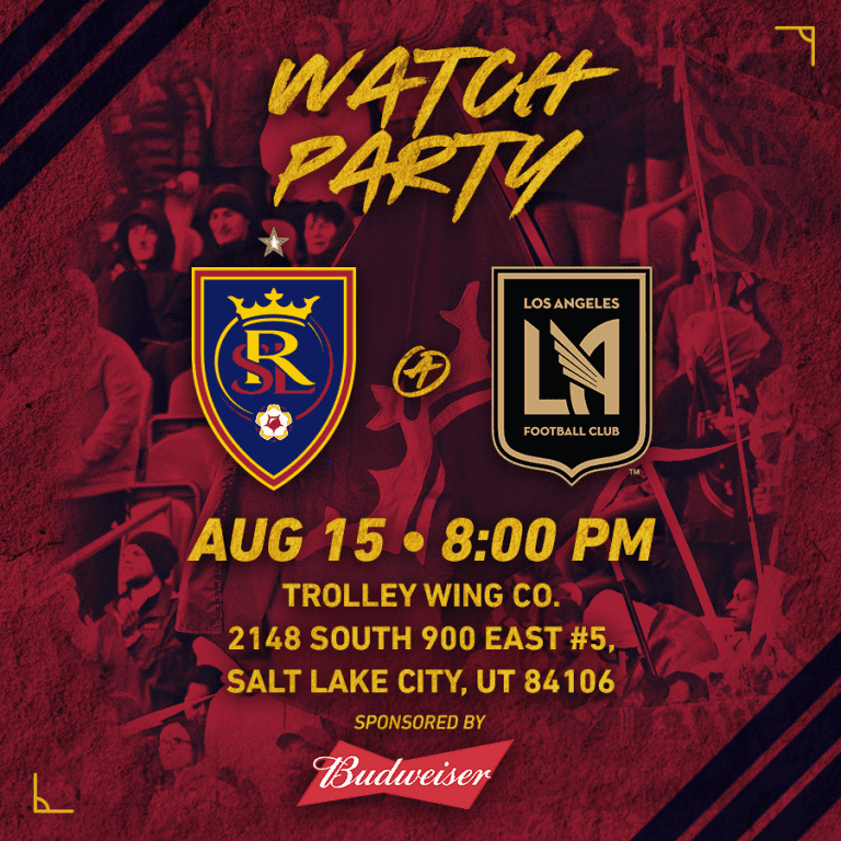 RSL Watch Party: August 15, 2018 -