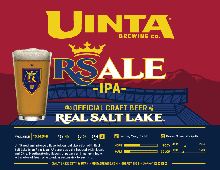 RSL & Uinta Brewing launch RSAle  -