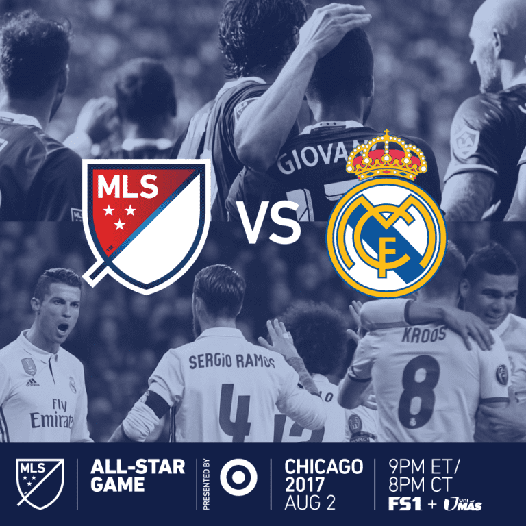 MLS All-Stars to Face Real Madrid in 2017 MLS All-Star Game Presented by Target -