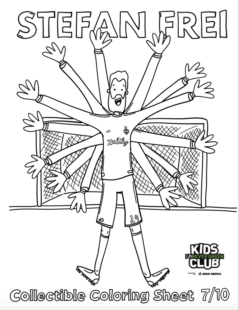 Kid's Club coloring page button
