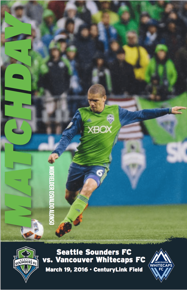 Take a look at the SEAvVAN matchday program -