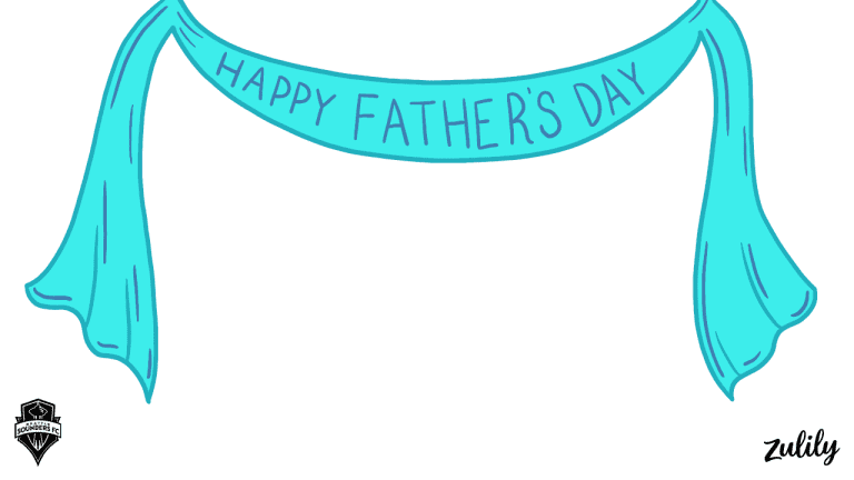 Spruce up your video calls this weekend with Sounders-themed Father's Day backgrounds for Zoom -