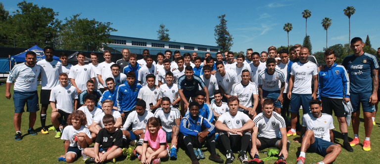 Quakes Academy training sessions with Argentina "surreal" experience they won't soon forget -