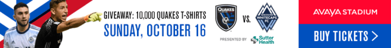 NEWS: Earthquakes to Host Fan Appreciation Day on Oct. 16 -