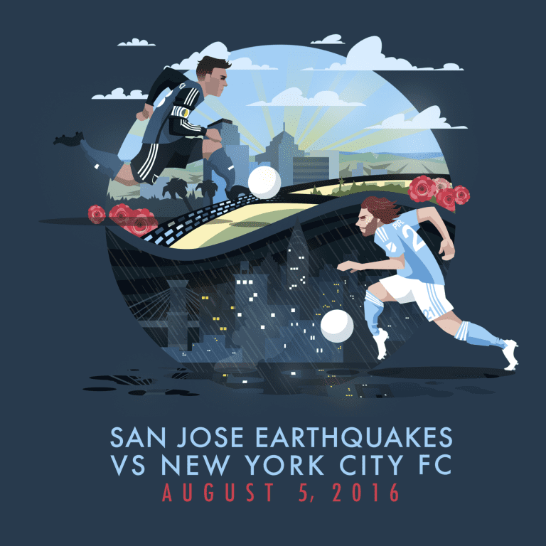 FEATURE: Kit man Eric Weber designs another impressive match poster for Friday night's match vs. NYCFC -