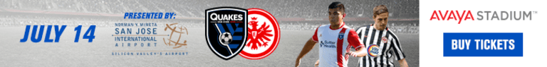 MATCH STORYLINES: Quakes set to host Eintracht Frankfurt in Friendly at Avaya Stadium -