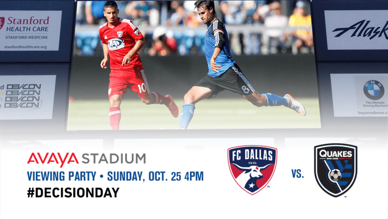 Match Guide: Quakes set to face FC Dallas on #DecisionDay -