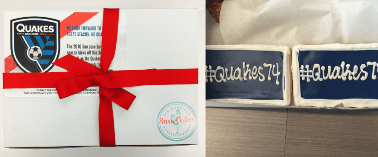 Earthquakes Drop Susie Cakes Cookies Off to Local Media Partners -