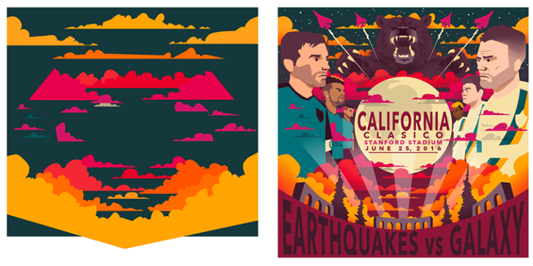 California Clasico: The process behind the 2016 matchday illustration by Eric Weber -